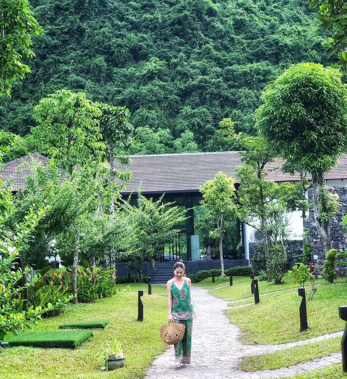 Không gian xanh ấn tượng tại resort hàng đầu Ninh Bình.