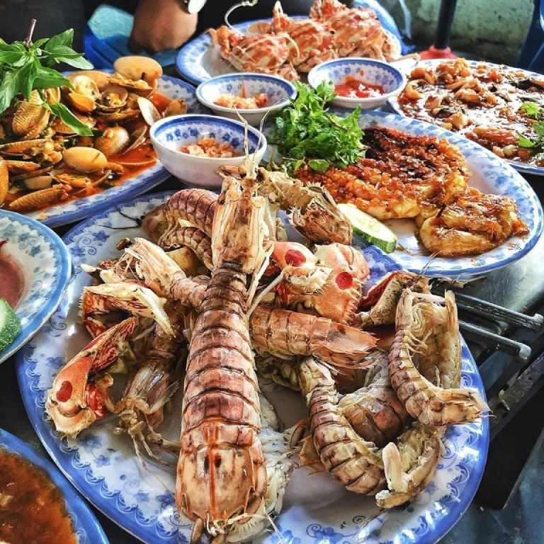 một vài món hải sản tại Quán Thành Phát