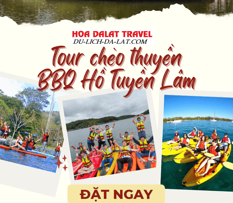 Tour chèo thuyền - BBQ Hồ Tuyền Lâm